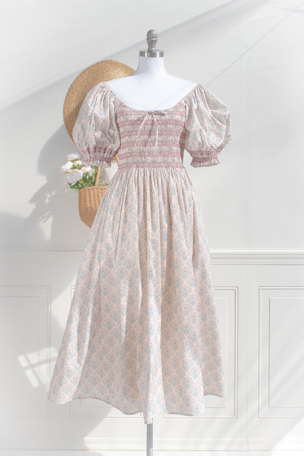 spring floral dress french girl aesthetic