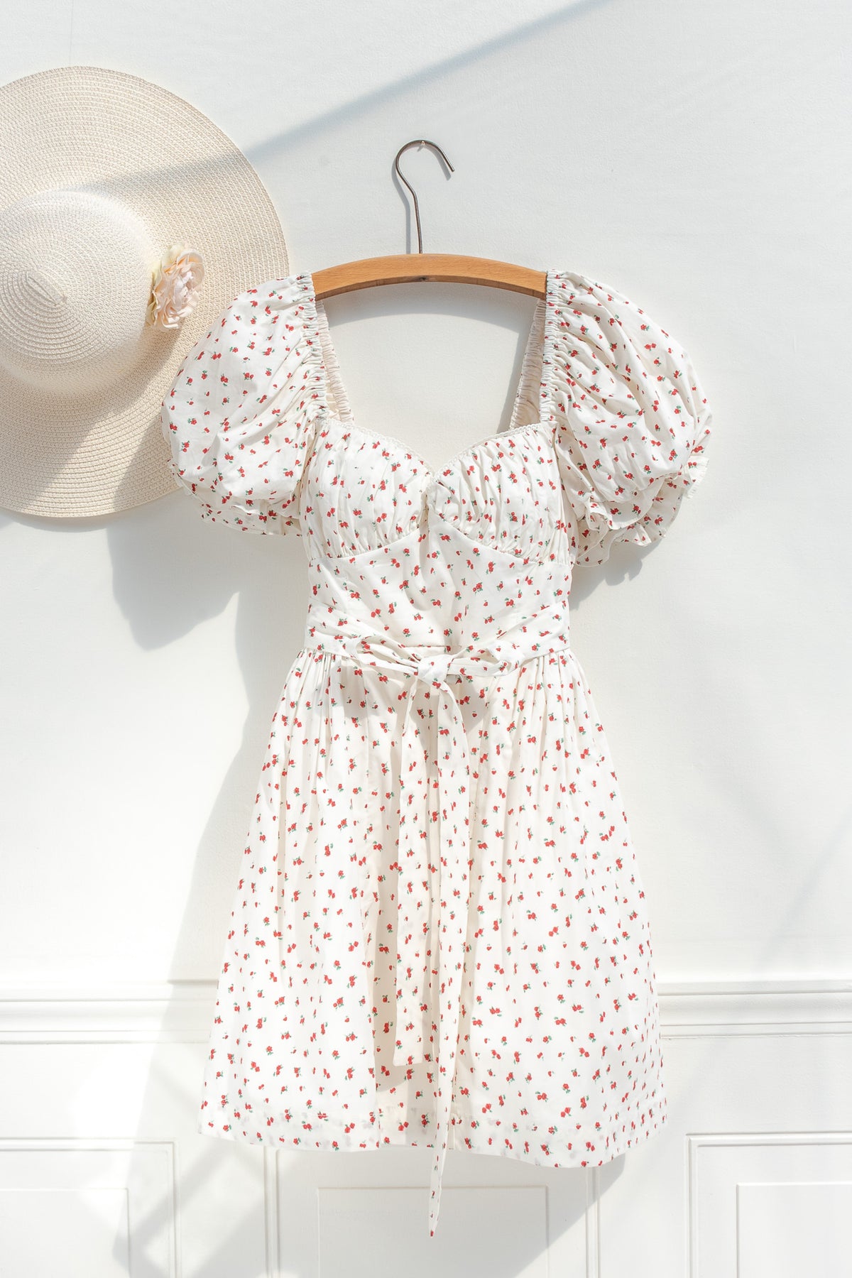 french girl style mini with floral
