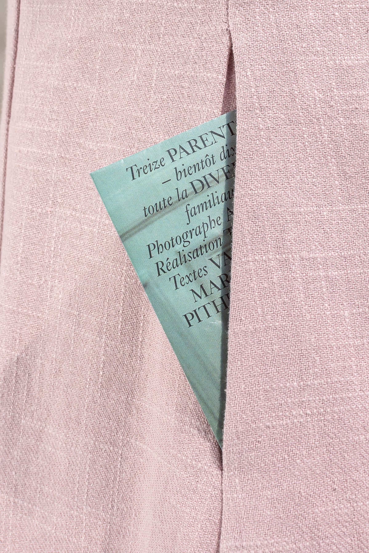 french style pink linen dress