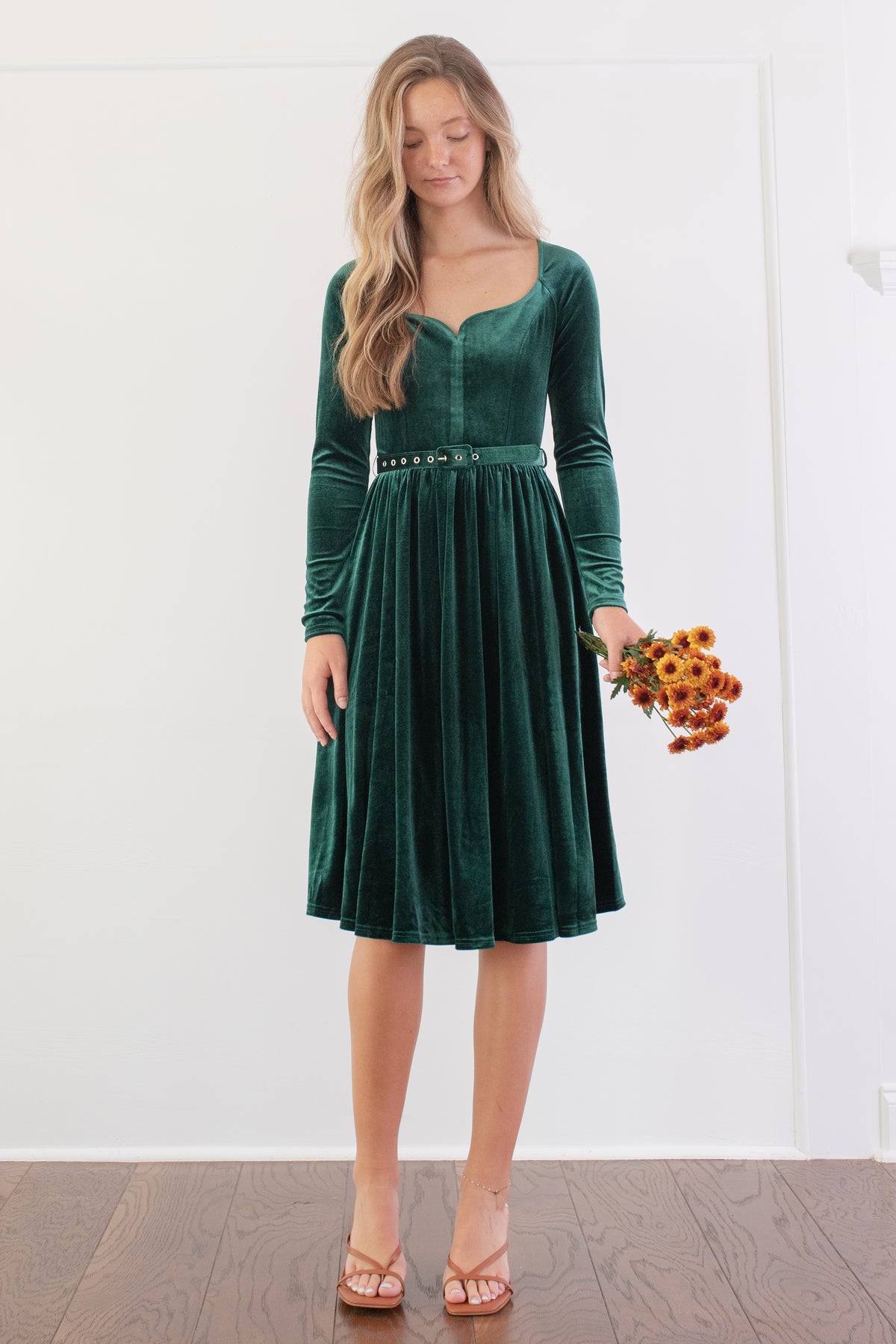 Veronica Velvet Swing Dress