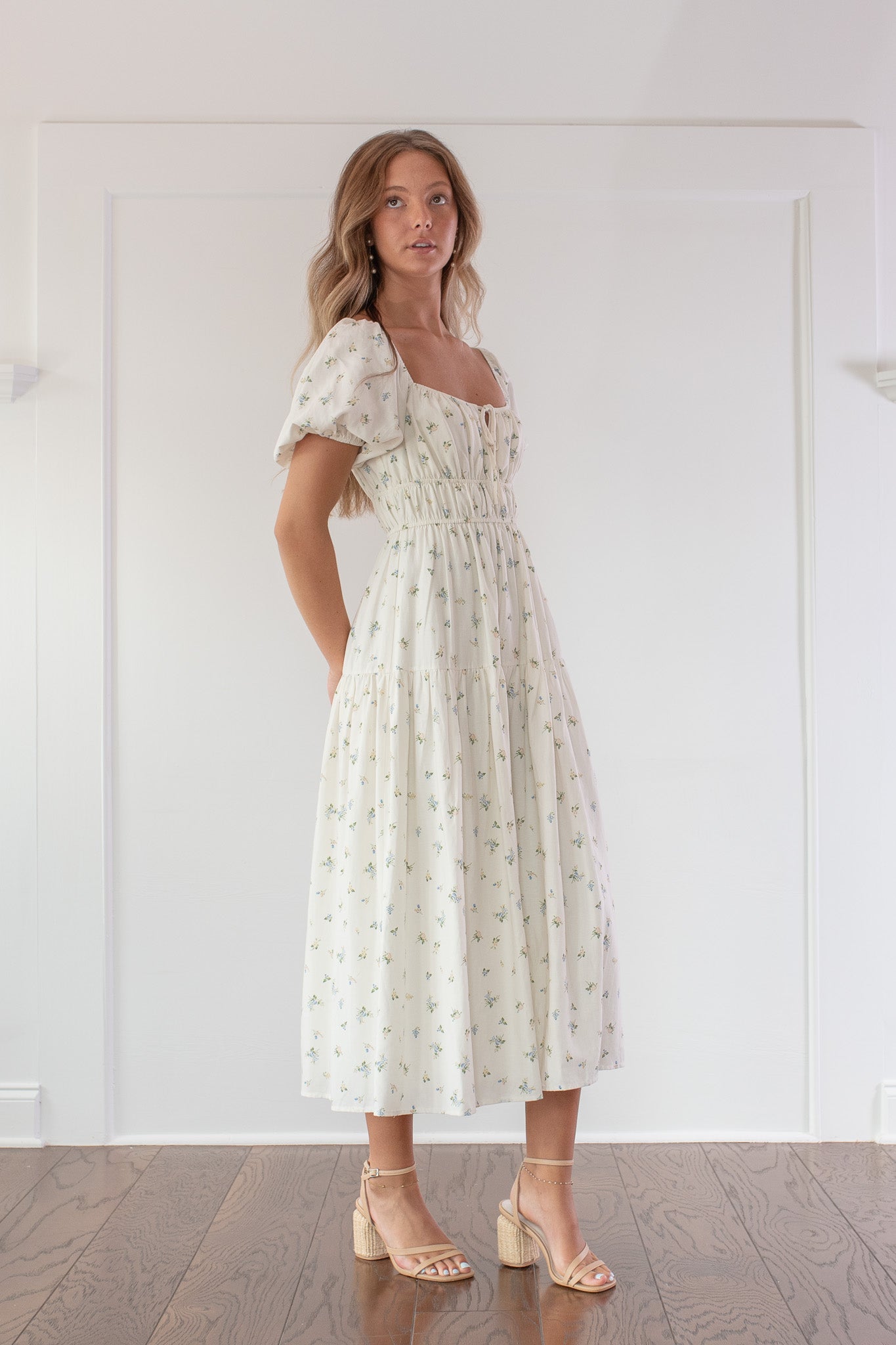 Elisette Cottagecore Dress / Midi Large