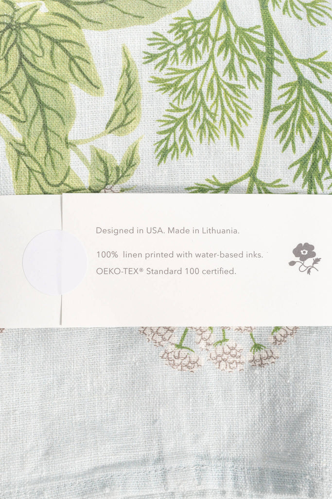 french inspired kitchen towel - herb motif. 