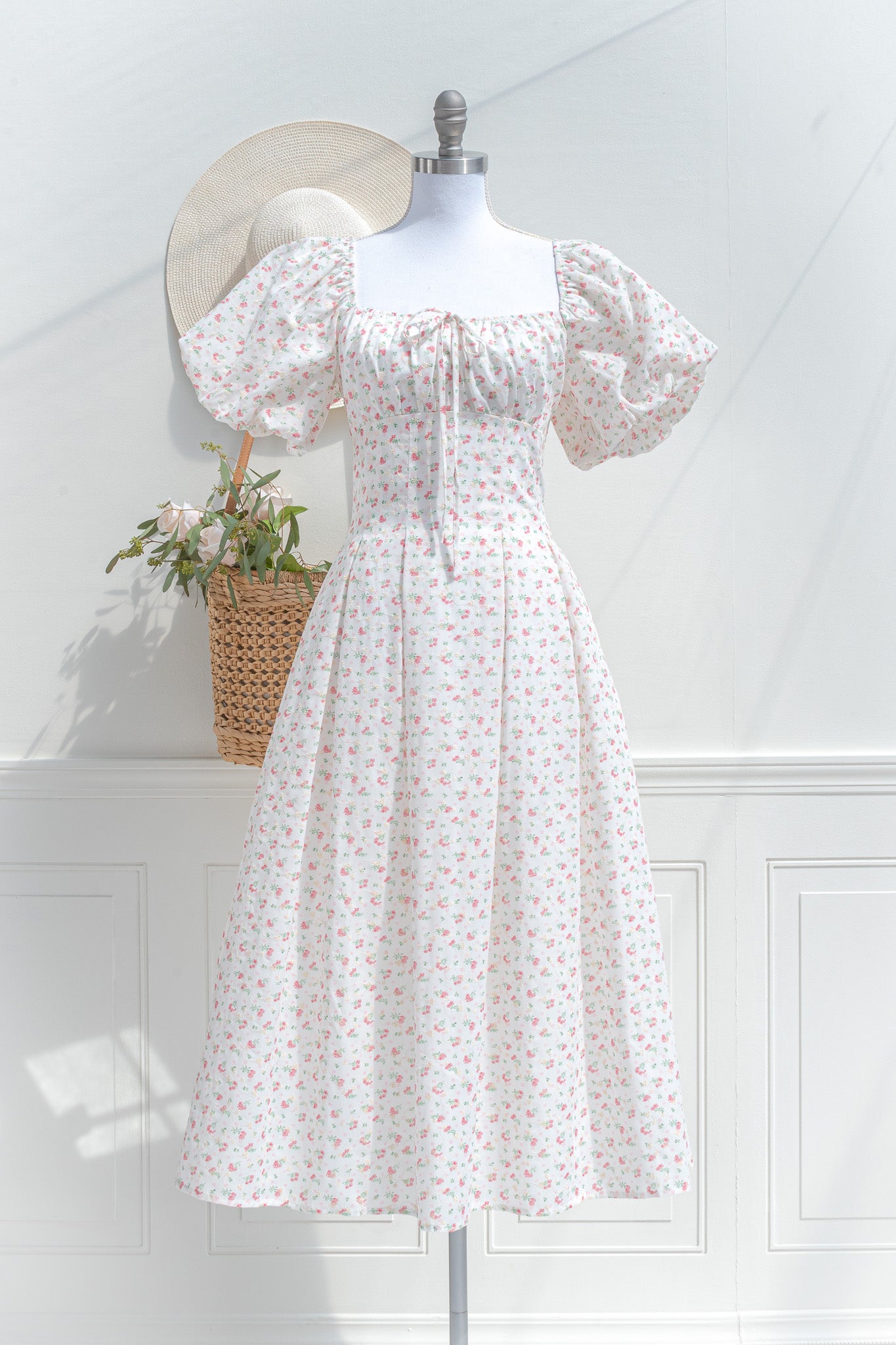 white christmas dresses Royal Purple Cotton Poplin A-Line Detachable Sleeve Flared Midi Dress 70