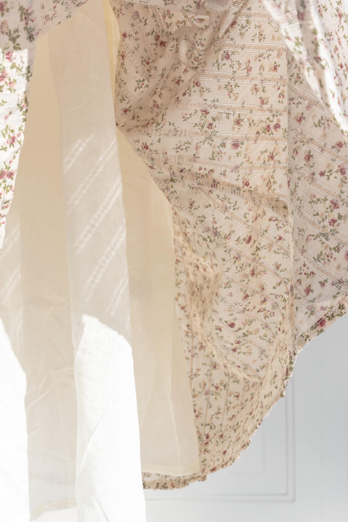 Fully lined cotton skirt on the Rosalie dress — non-sheer and breathable