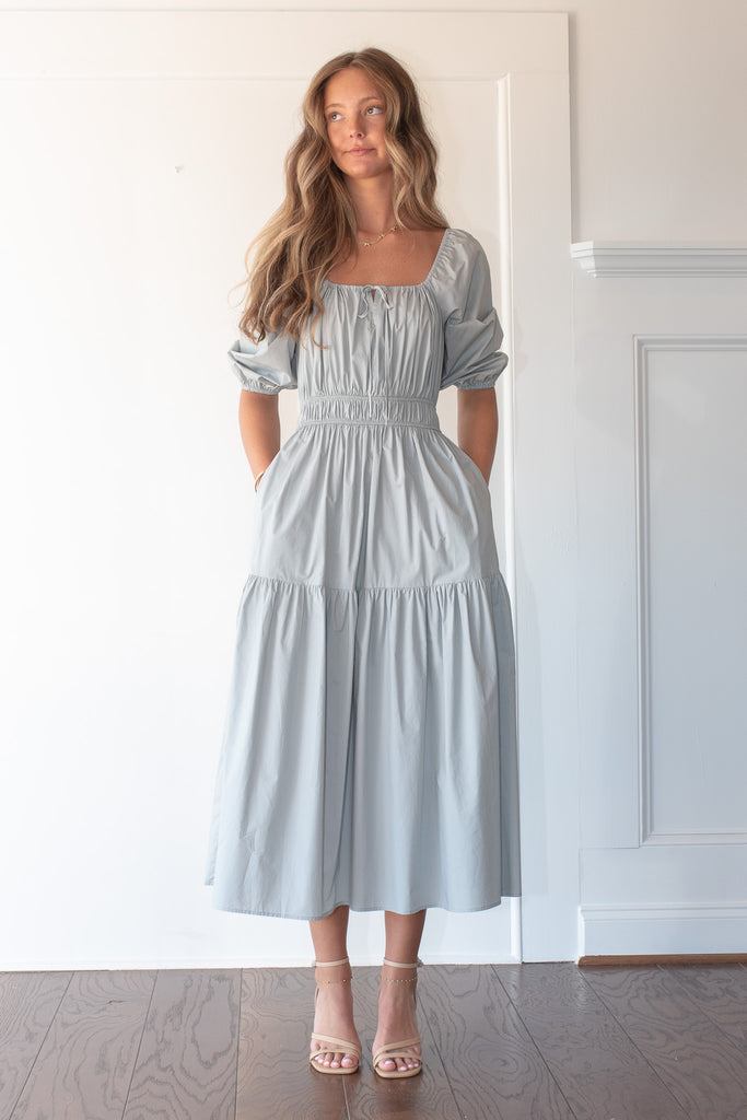 designer black midi dress Ulla Johnson Vivi Sweetheart Neckline Midi Dress