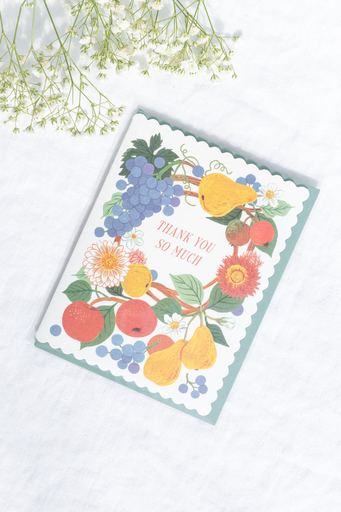unique and cute thank you cards for friend. colorful. 