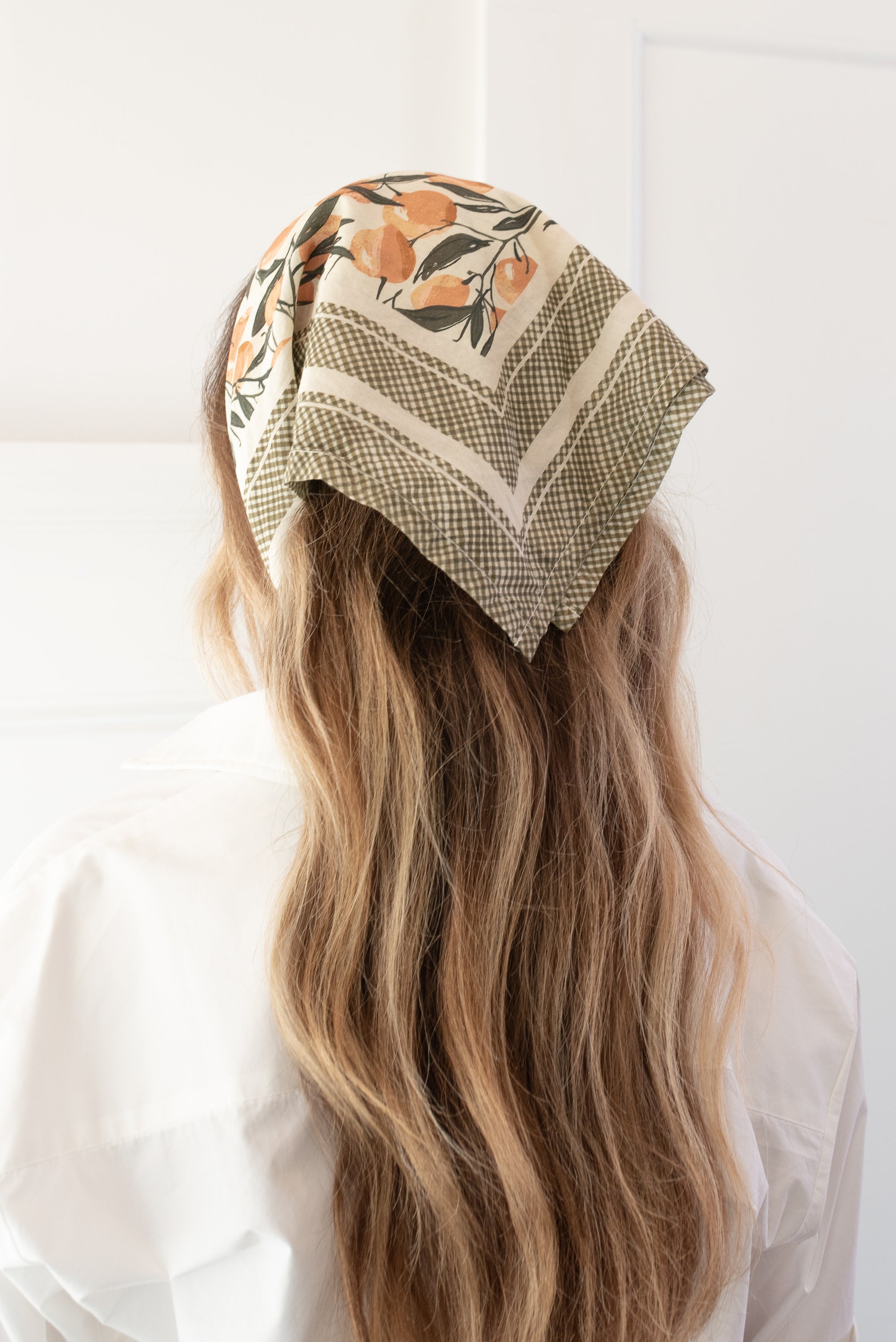 Peach Orchard Cotton Scarf | Amantine
