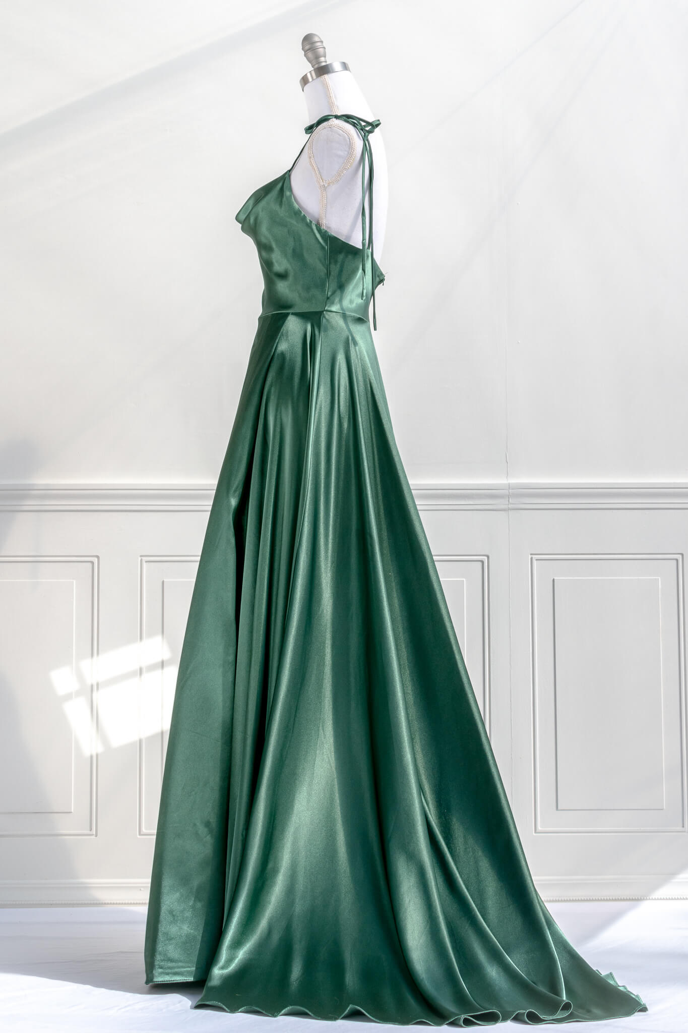 emerald green dress long Event and Prom Dresses
